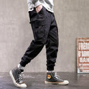 Men's Solid Colored Techwear Cargo Pants - AM APPAREL