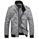 Men's Sportswear Stand Collar Bomber Jackets - AM APPAREL