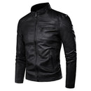 Men's Spring Causal Vintage Leather Jacket - AM APPAREL