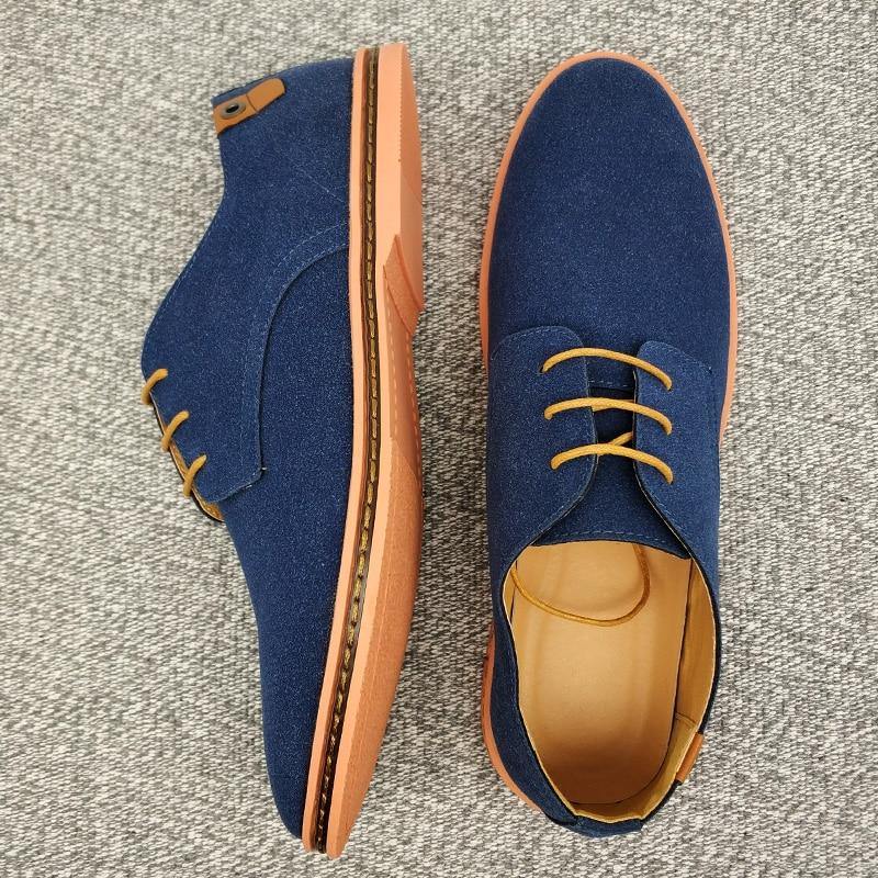 Men's Suede Oxford Casual Shoes - AM APPAREL