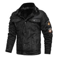 Men's Thick Fleece Interior Faux Leather Jacket - AM APPAREL