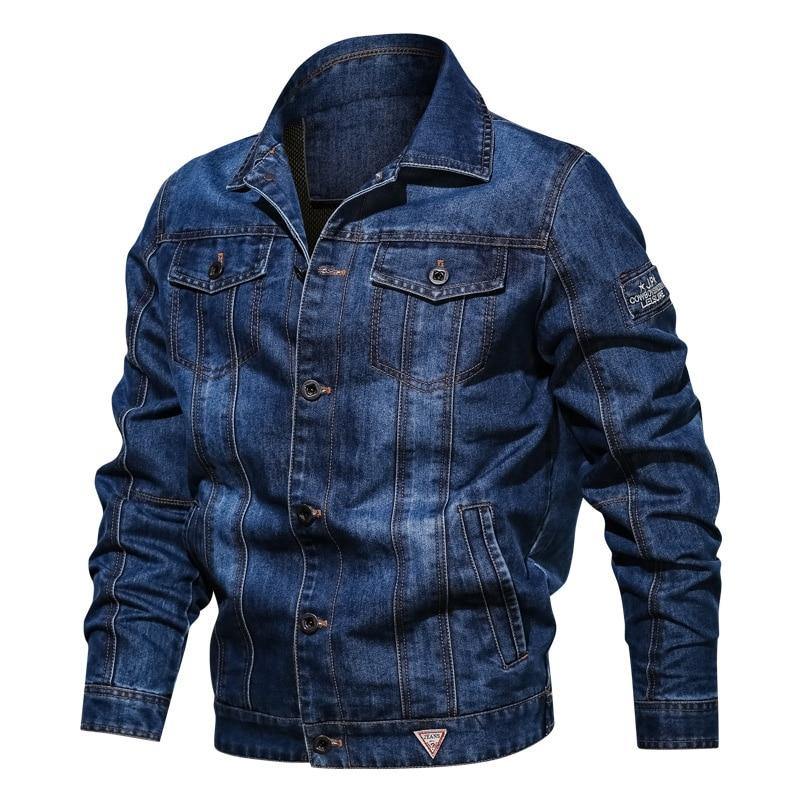 Men's Trendy Denim Jacket - AM APPAREL