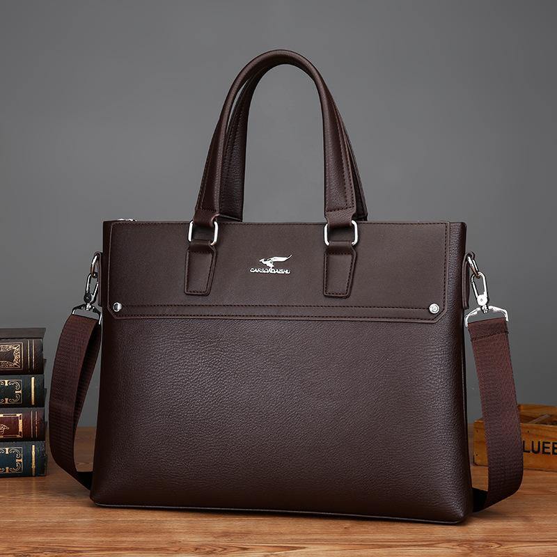 Multi-function Business PU leather Handbag - AM APPAREL