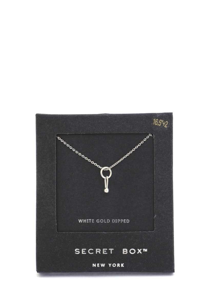 Secret Box Dainty Ring Charm Necklace - AM APPAREL