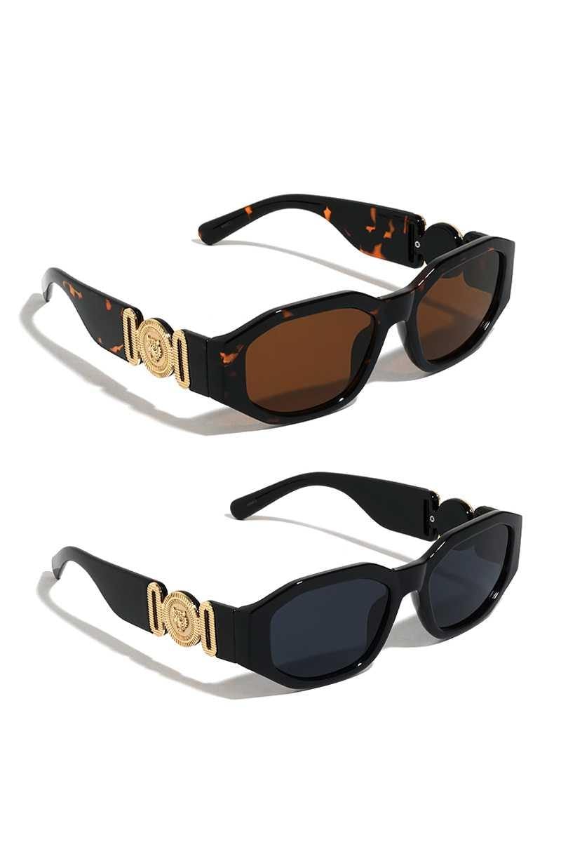 Stylish Plastic Tiger Coin Sunglasses - AM APPAREL