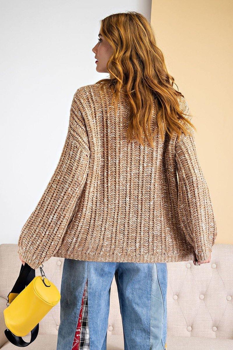 Textured Knitted Sweater - AM APPAREL