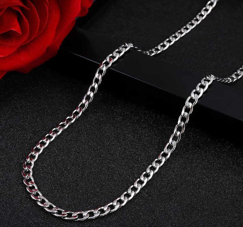 Unisex Classic Curb Stainless Steel Chain - AM APPAREL