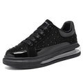 Unisex Sport Style Patent Leather Sneakers - AM APPAREL