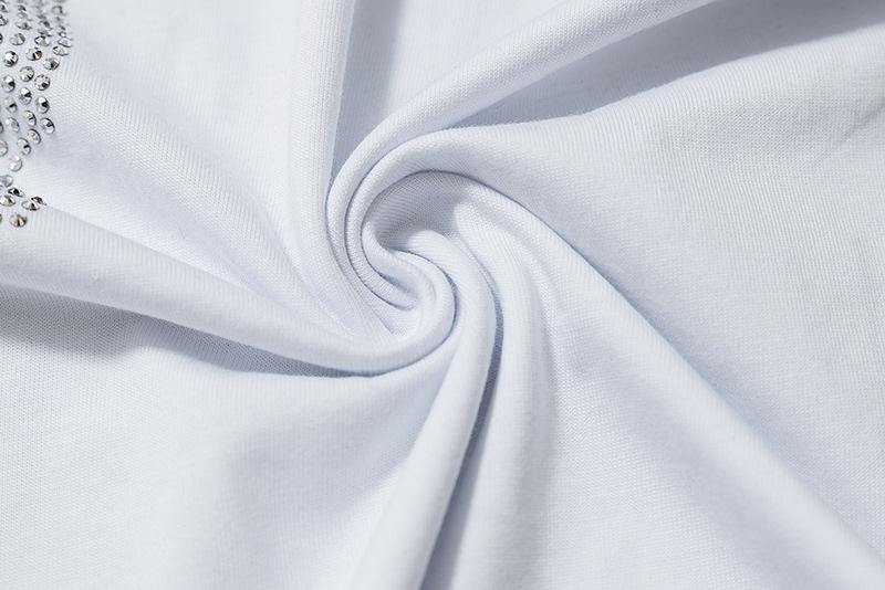 VLONE Unisex 100% Cotton Rhinestones Streetwear T-shirt - AM APPAREL