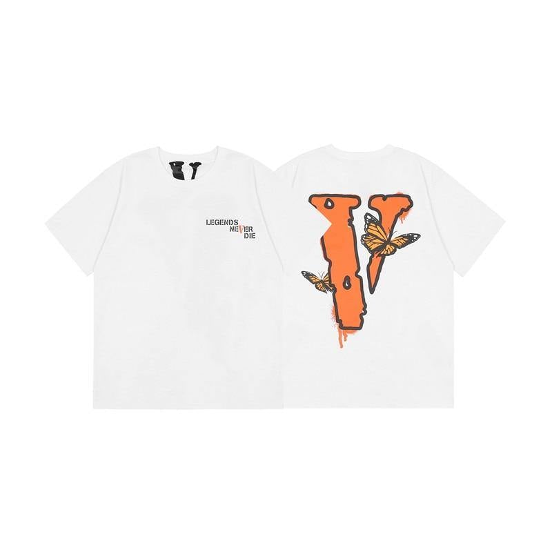 VLONE Unisex Butterfly 100% Cotton Streetwear T-shirt - AM APPAREL