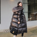 Women's Korean Style Long Winter Jacket - AM APPAREL