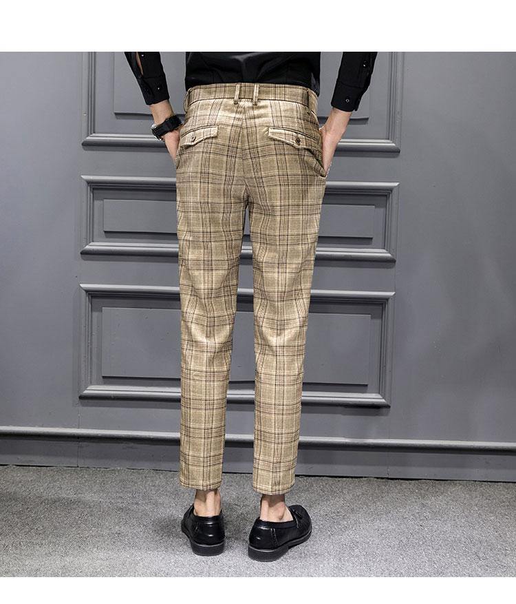 YASUG Men's British Style Formal Suit Pants - AM APPAREL